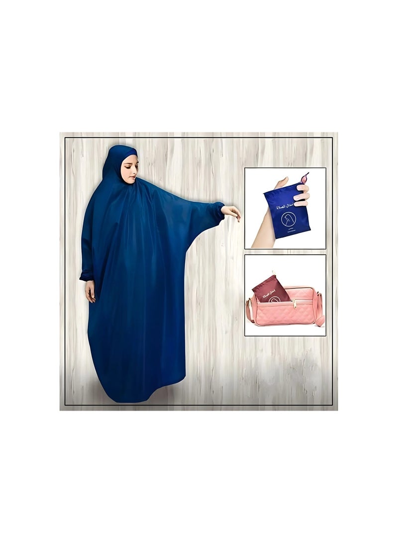 Spaceshoop A wide  long sleeved cloak made of lightweight wate resistant material that folds and is carried in its own bag - Image 2