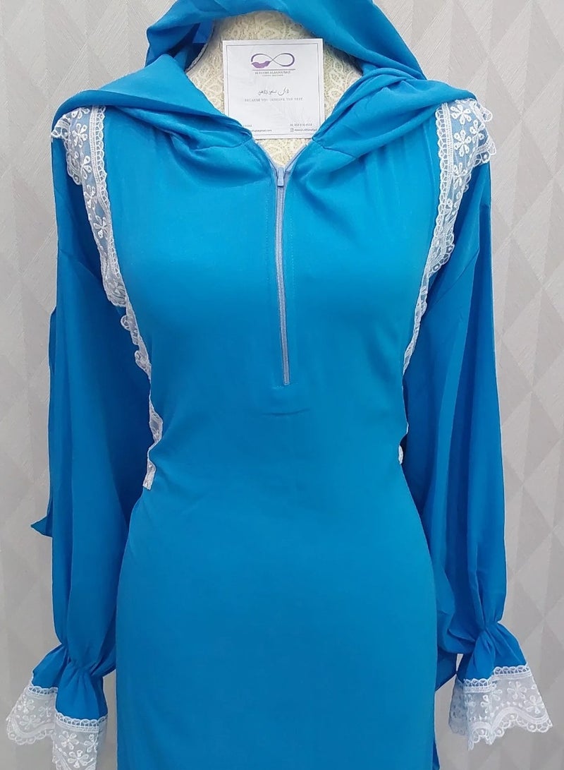 ALREESH ALBANAFSAJI DRESS blue