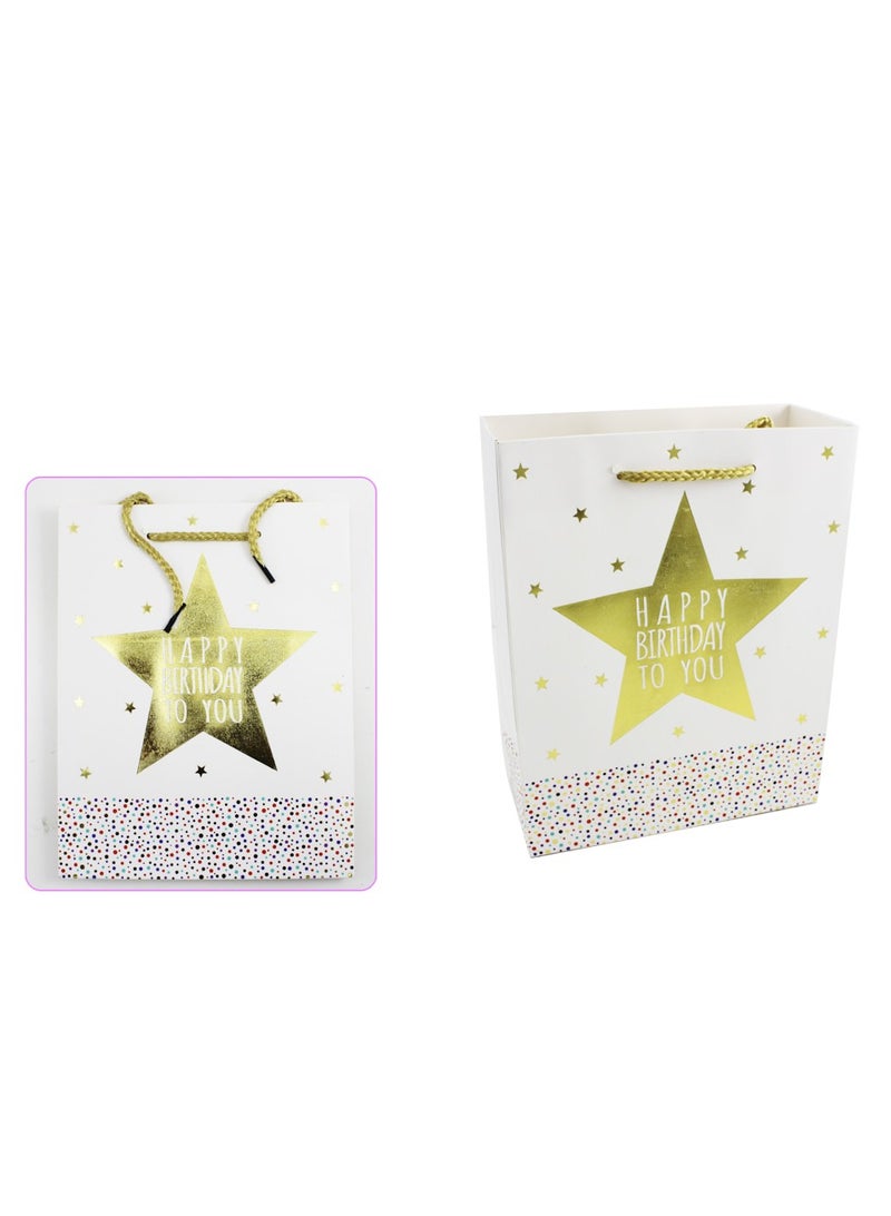 PARTY FUN Paper Gift Bag Happy Birthday 18x8x23Cm  - Image 2