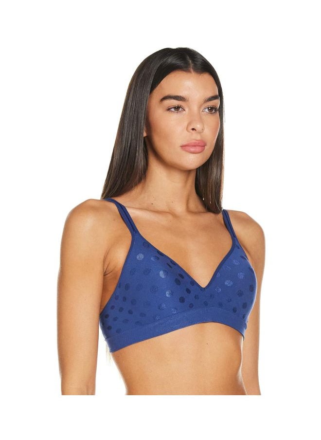 Hanes - Hanes Womens Fuller Coverage Wire Free Bra with Foam Cups In The Navy Small - Image 1