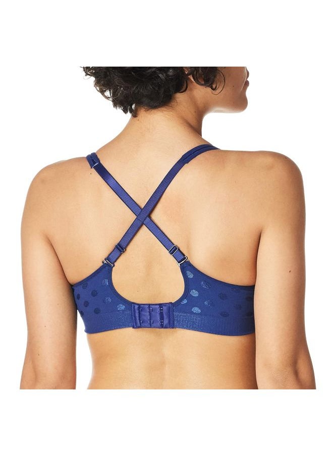 Hanes - Hanes Womens Fuller Coverage Wire Free Bra with Foam Cups In The Navy Small - Image 1