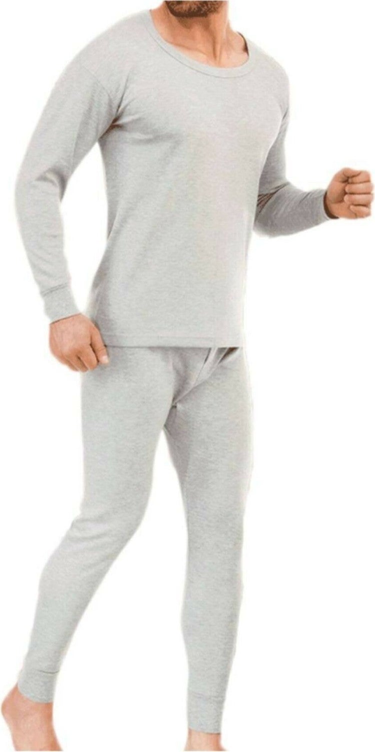 Tutku 3 Pieces Gray Color Thermal Bottom Top Set 