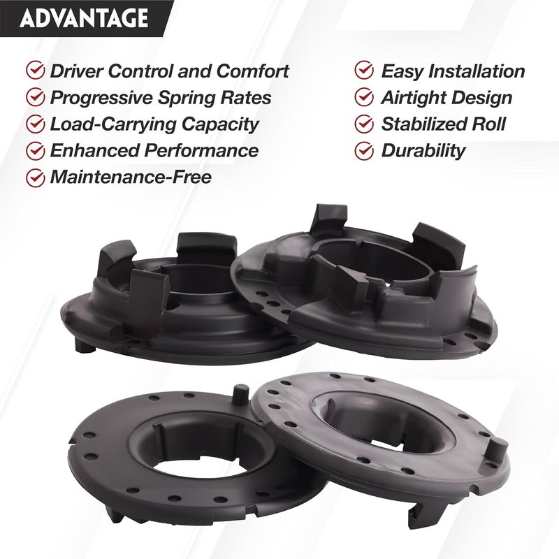 SUSUPACI 4 PCS Rear Upper and Lower Coil Spring Insulator Kit for Jeep Grand Cherokee 1999-2004 - Image 5