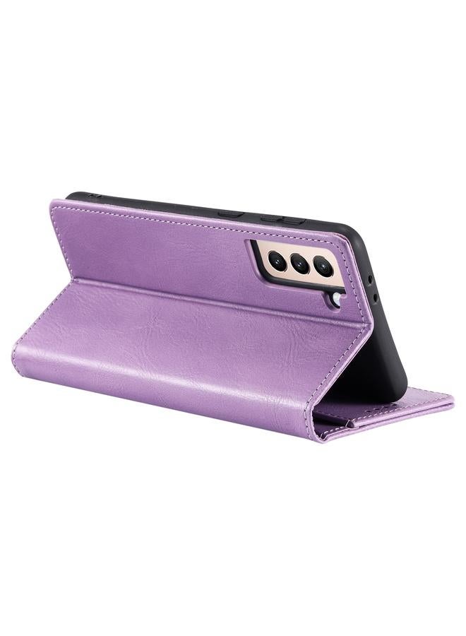 اس-توب جراب لهاتف Samsung Galaxy S21 5G TTUDRCH RFID جراب هاتف جلدي مغناطيسي بملمس كلاسيكي - Image 4