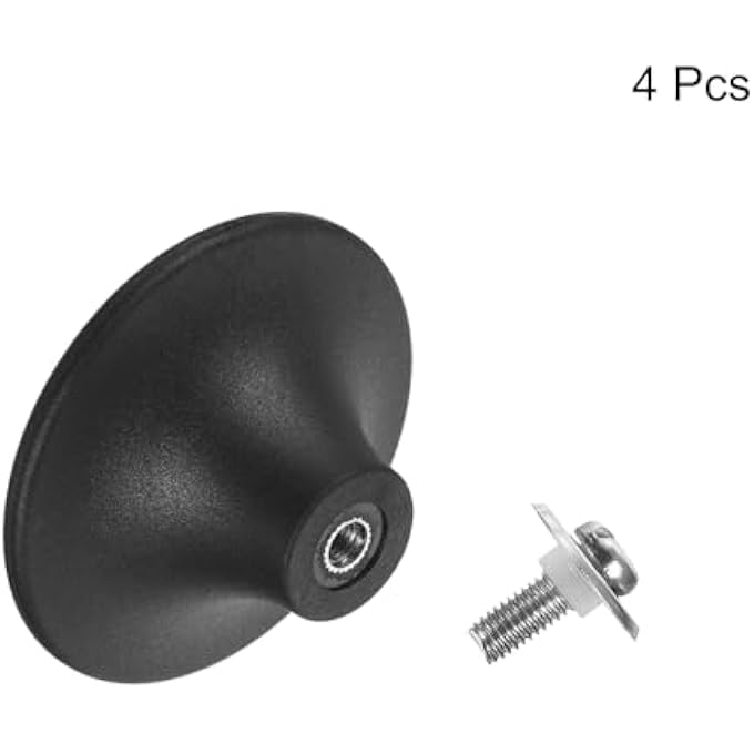 Bukela 4Pcs Universal Pot Lid Top Replacement Knob Heat Resistant Plastic Pan Lid Holding Handles Knob Grips For Kitchen Cookware Lids Cover Black - Image 4