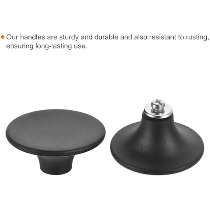 Bukela 4Pcs Universal Pot Lid Top Replacement Knob Heat Resistant Plastic Pan Lid Holding Handles Knob Grips For Kitchen Cookware Lids Cover Black - Image 5