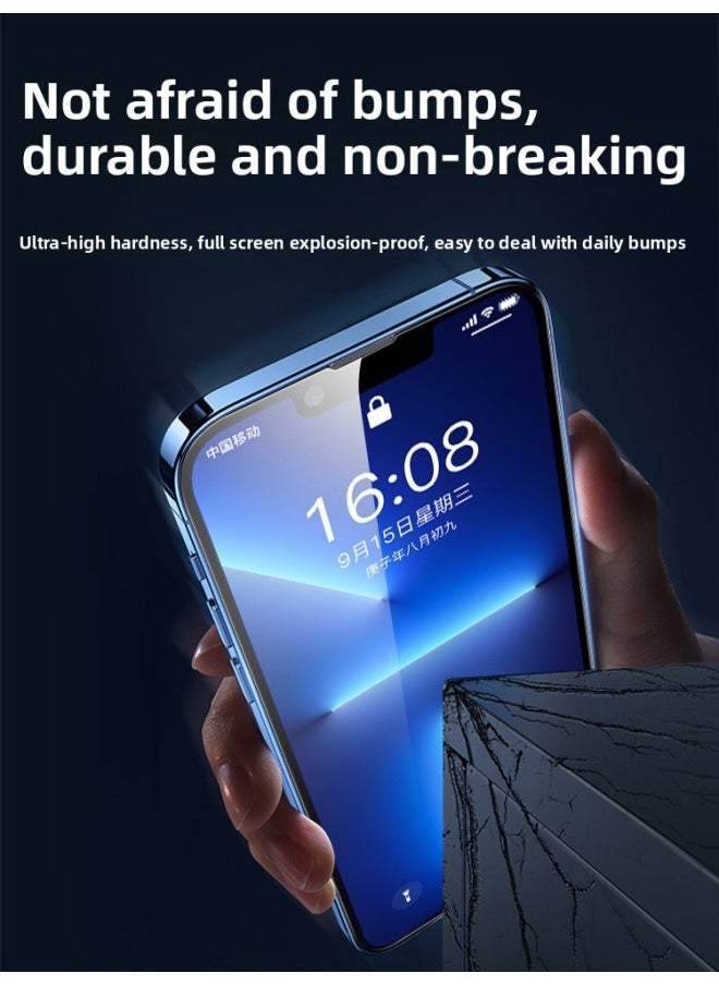 Generic For 13 For Iphone 14Plus Tempered Film For Iphone15Pro 16 Anti-peep Film 12 11 Full Screen Coverage XR XS-Colour:[9d Full Screen★Anti-blue Light] Tempered Film—black Edge★2 Pack-Size:For Iphone 15 Pro  - Image 3