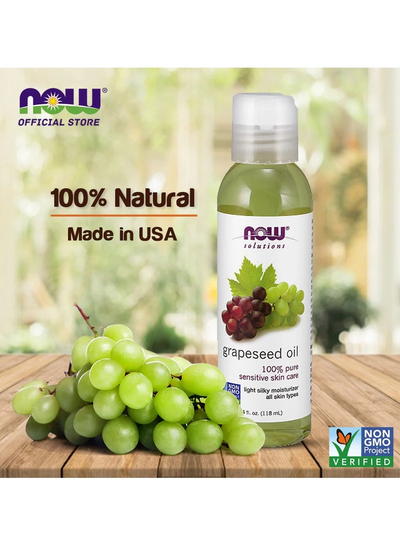 now 100% Pure Grapeseed Body Oil 118ml - Image 1