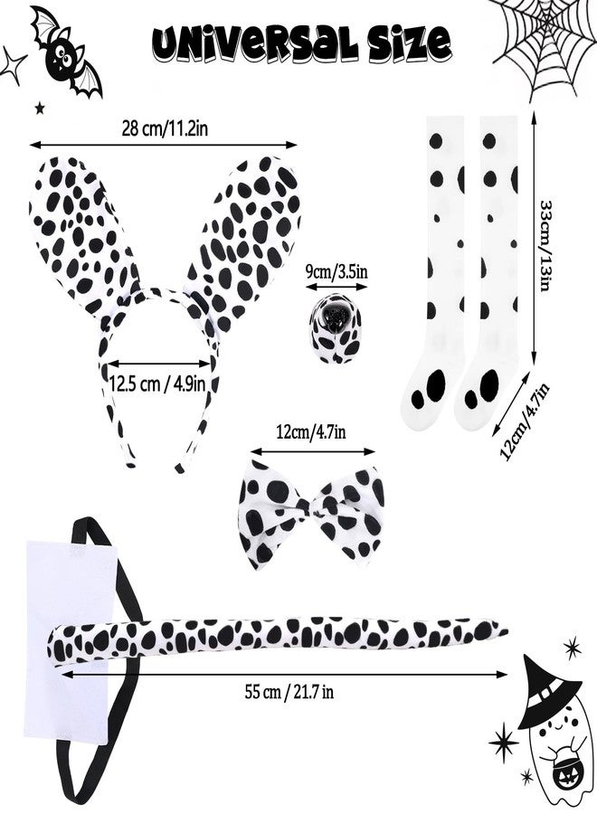 VICAMB 100 Days of School Costume Kids Dalmatian Dog Costume Set,Toddler Animal Costumes Kit Party Supplies - Image 2