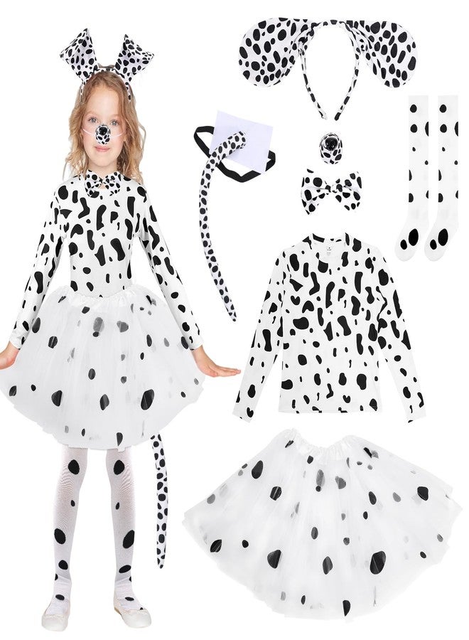 VICAMB 100 Days of School Costume Kids Dalmatian Dog Costume Set,Toddler Animal Costumes Kit Party Supplies - Image 1
