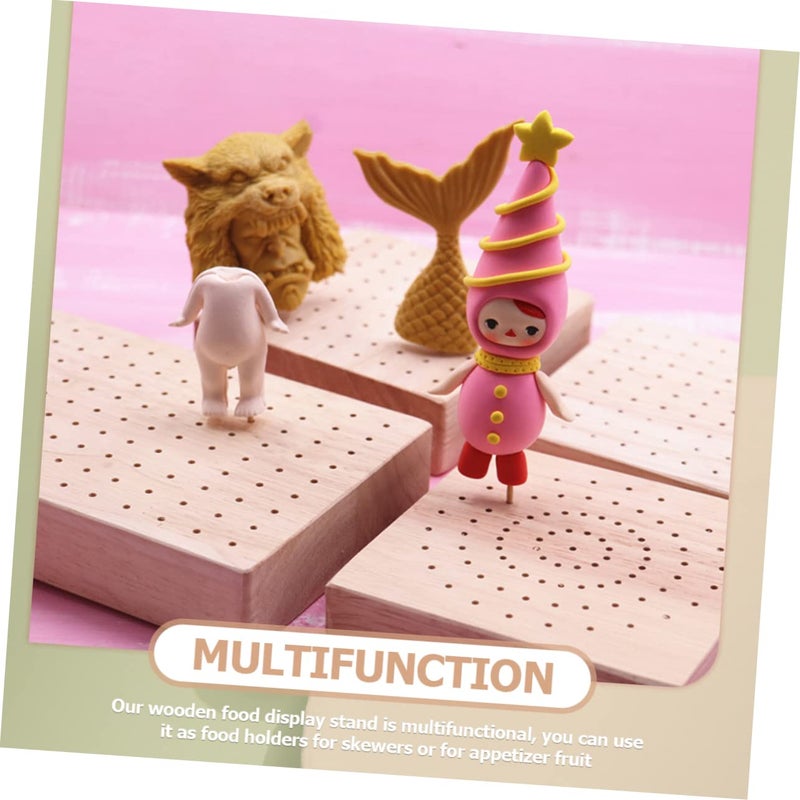 Wooden Food Skewer Stand Appetizer Display Board for Buffets Weddings Parties Catering - Image 5