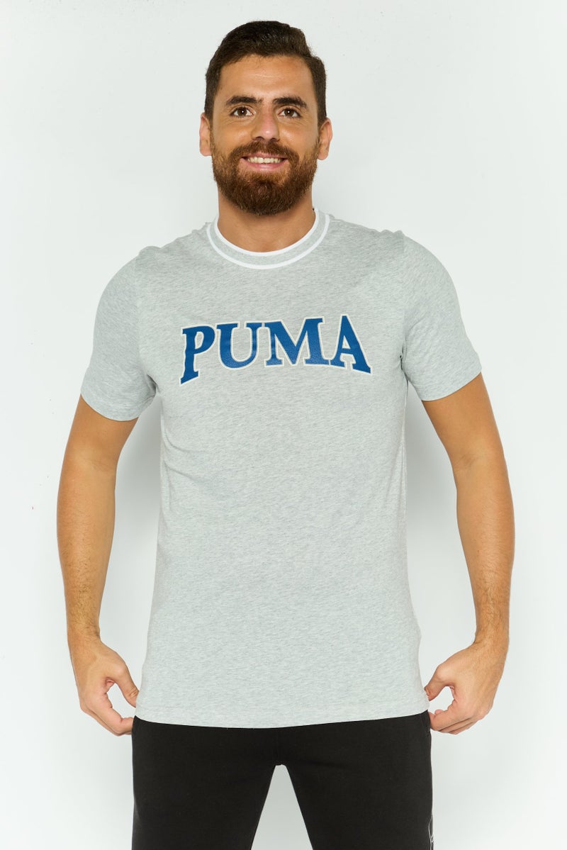 PUMA Men Sportswear Fit Short Sleeve Outdoor T Shirt, Grey - Image 1