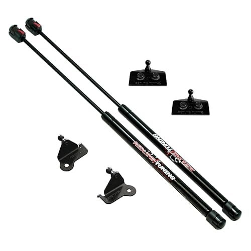 Redline Tuning 21-20002-02 Hood QuickLIFT PLUS Bolt-in System V2 Compatible with Jeep Wrangler JK 2007-2017 (All Black Components) - Image 2