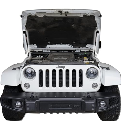 Redline Tuning 21-20002-02 Hood QuickLIFT PLUS Bolt-in System V2 Compatible with Jeep Wrangler JK 2007-2017 (All Black Components) - Image 5