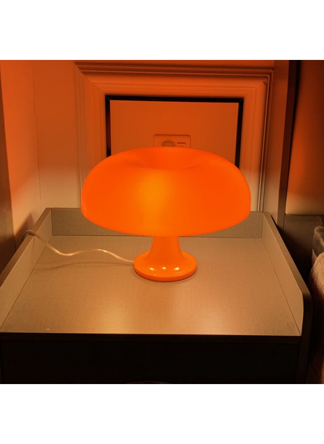 Generic - Decorative Table Lamp Glass Shade Vintage Style Edison Bulb Included Antique Brass Finish-Specifications:British Gauge (without Light Source)-Size:Orange Lamp Body - Image 1