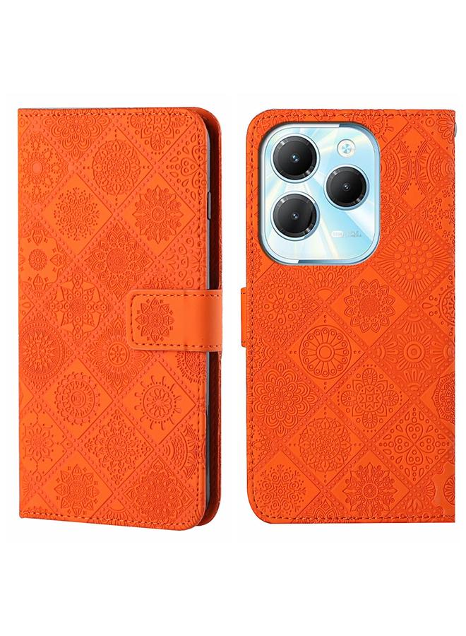 S-TOP Case For Infinix Hot 40 / 40 Pro Ethnic Style Embossed Pattern Leather Phone Case - Image 1