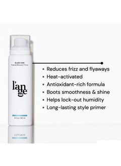 L'ANGE HAIR L'ANGE HAIR Glass Hair Thermal Blowout Primer | Creates a Lightweight, Humidity-resistant Barrier | Heat-activated Formula | Boost Smoothness and Shine  - Image 2