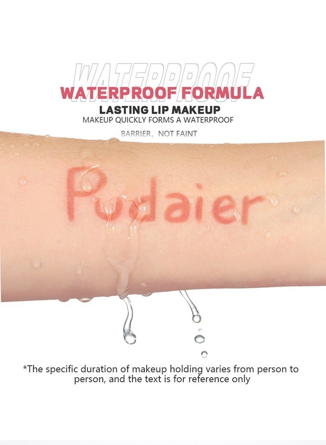 pudaier Lippie Pencil， Waterproof, Sweat-Proof and Colorfast Automatic Lip Liner Matte Multicolor Decorative Lip Liner,Natural Formula, High Pigment and Easier To Create Perfect Lip Makeup #07 - Image 3