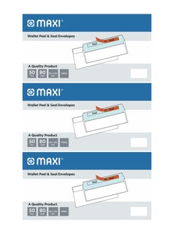 Maxi 150-Piece Peel And Seal Envelopes 115x225mm White  - Image 1