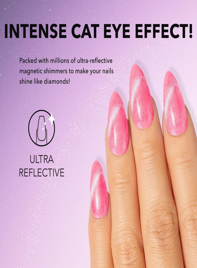 KIARA SKY Gel Polish MagneticFX | Magnetic Cat Eye Effect Soak Off 15ml | Pink Luster (hot pink) - Image 4