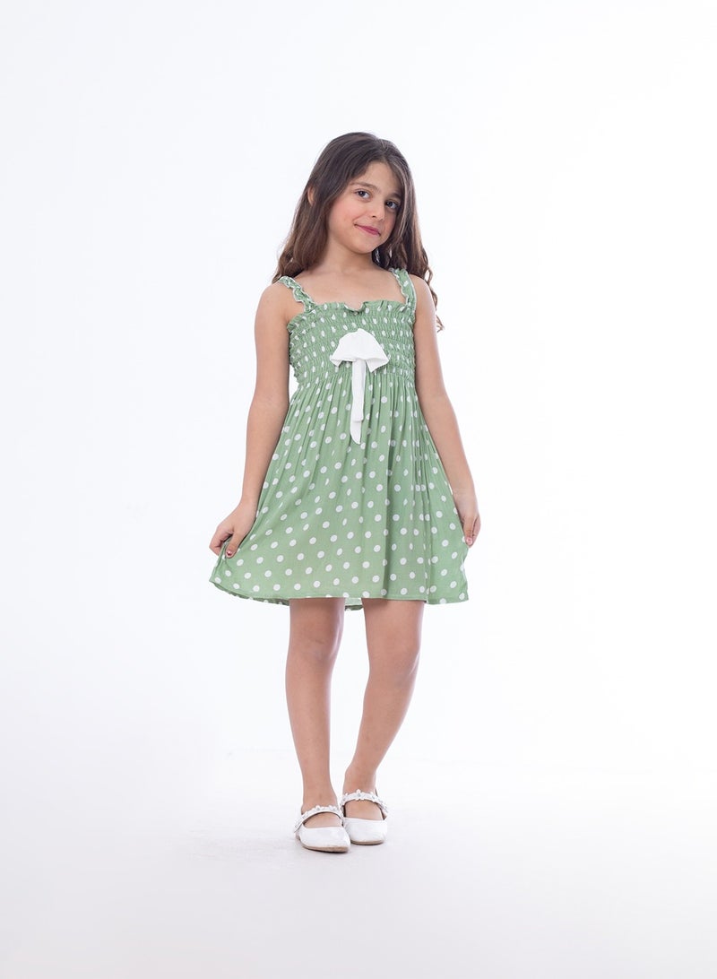 Girls Dress Green