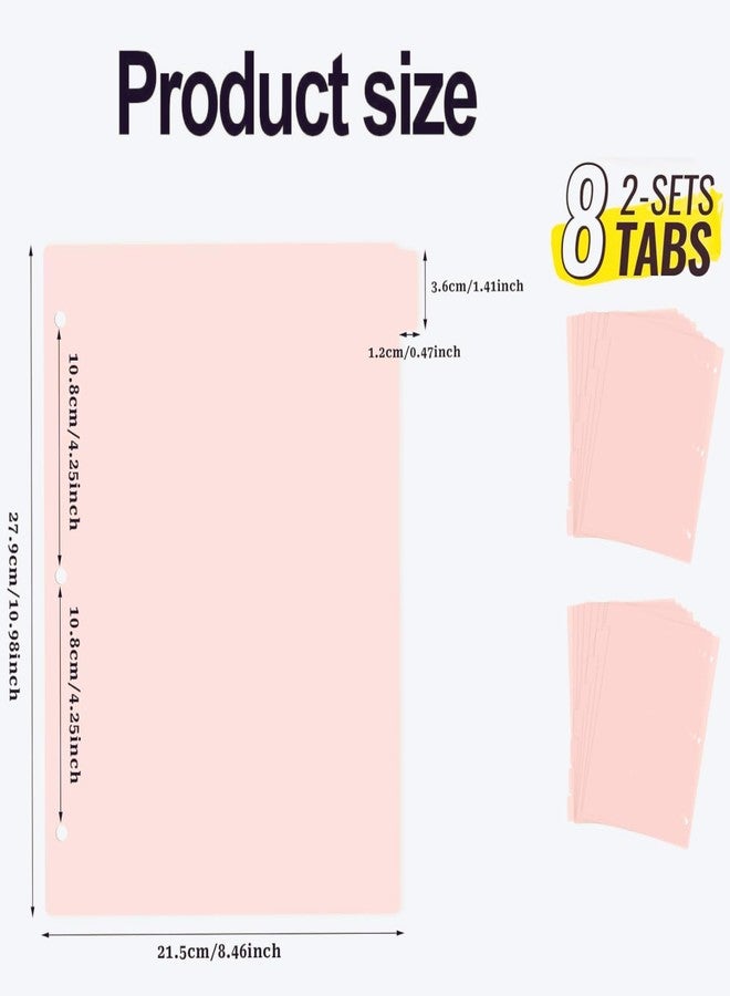 LECHI 3 Ring Pink Binder Dividers with 16-Tabs, A4 Pink Binder Dividers, Sturdy Plastic Dividers - Image 5