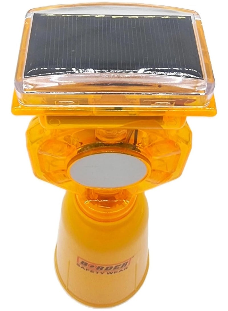 Border Safety Wears Solar-Powered Traffic Cone: Bright, Reliable Warning Light for Safety - Image 5