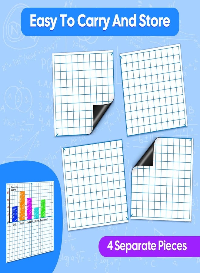 Laffunz Giant Magnetic XY Coordinate Grid Paper Dry Erase Large Graph Chart Board for Whiteboard, Elementary Middle High School Math Manipulatives Teacher Essentials Classroom Must Haves Supplies - Image 4