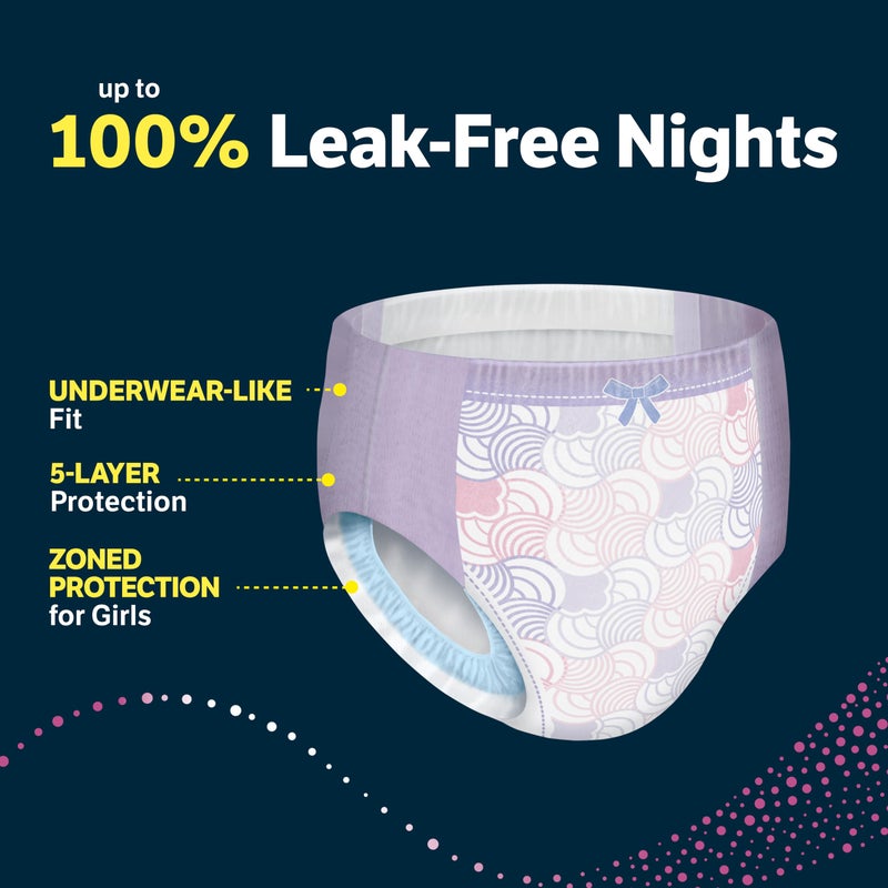 Goodnites Girls' Nighttime Bedwetting Underwear, Size Large (68-95 lbs), 34 Ct (2 Packs of 17), Packaging May Vary - Image 4
