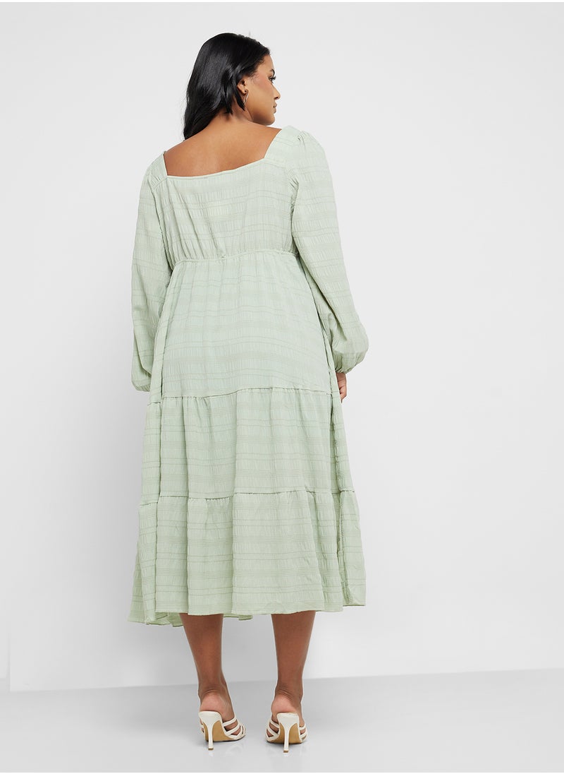 Puff Sleeved Tiered Dress - pzsku/Z92F17E729F8DE82C1075Z/45/_/1733296607/348d1ae3-20f3-4b44-a22c-f382799c6079