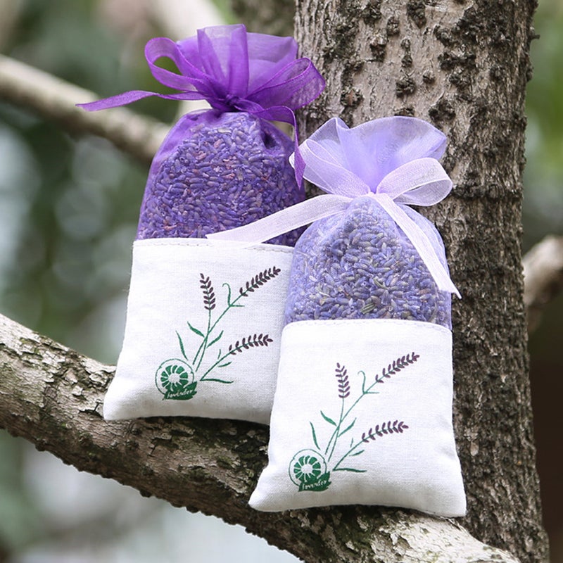 6pcs Empty Sachets Bag Flower Printing Fragrance Lavender Sachet Bag Purse (Old Style) - Image 4