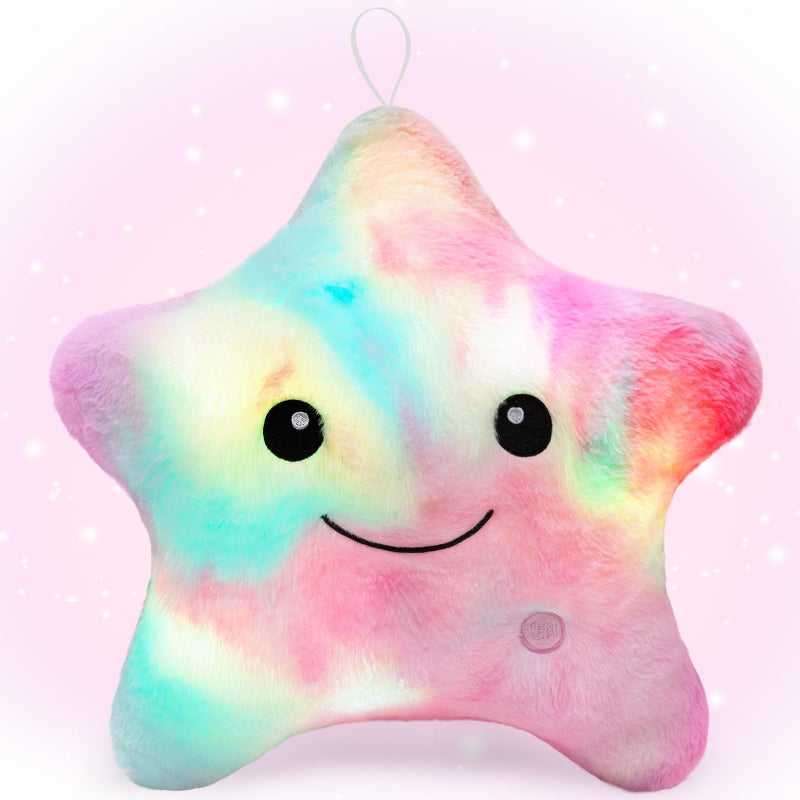 Subao Sensory Toys for Toddlers14 Star Plush Soft Toddler Pillow Light Up Autism ADHD ToysSpecial Autism NeedsBirthday Xmas Gifts for Girls Age 3 4 5 6 7 8 9 10 11 Colorful - Image 3