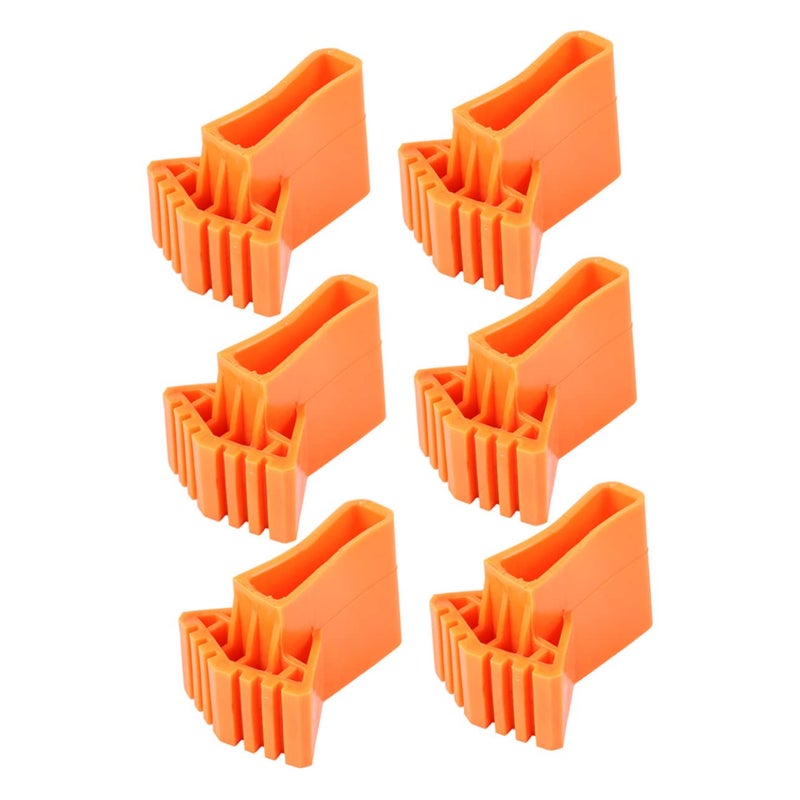6 Pcs Non Slip Stair Treads Mats Outdoor Ladder Pads For Tiles Black - Image 2