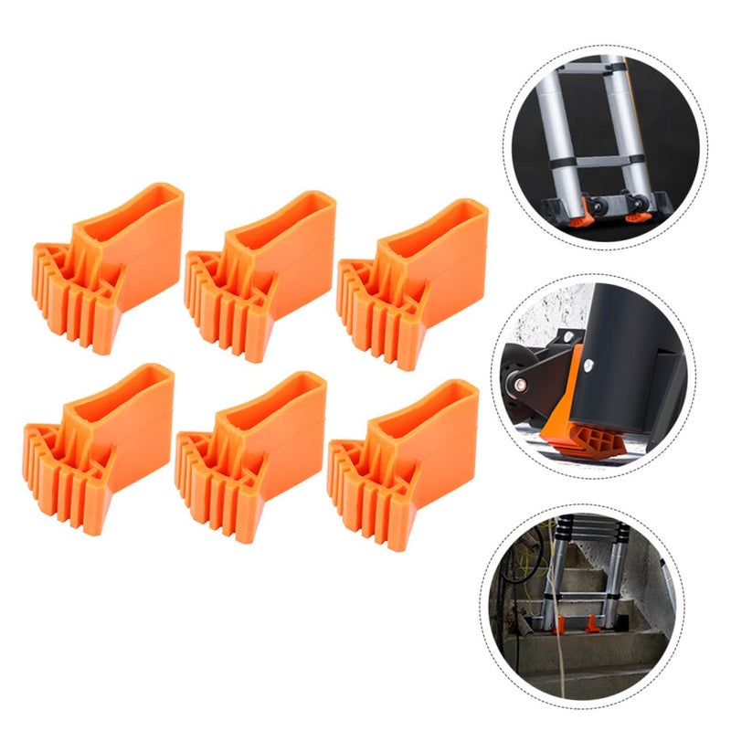 6 Pcs Non Slip Stair Treads Mats Outdoor Ladder Pads For Tiles Black - Image 5
