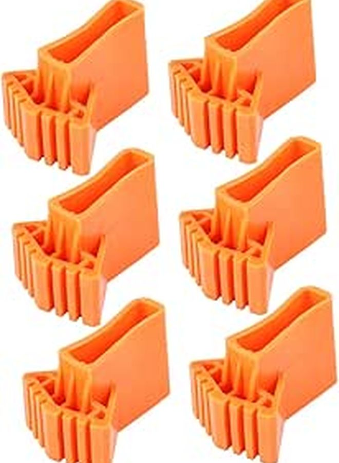 6 Pcs Non Slip Stair Treads Mats Outdoor Ladder Pads For Tiles Black - Image 1