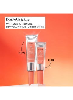 NATURIUM Dew-Glow Moisturizer Spf 50 Pa++++, Daily Moisturizing Sunscreen & Face Primer, Skin Protector With Dewy Finish, 1.7 Oz  - Image 2