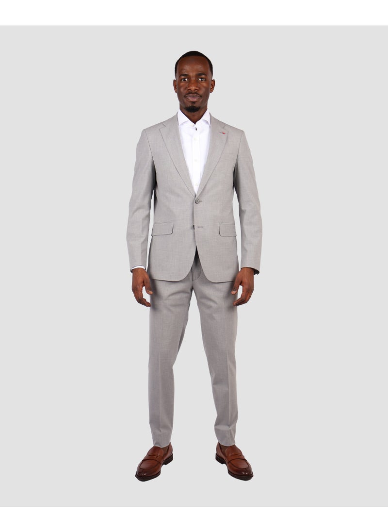 D'S DAMAT DS Damat Light Grey Classic Suit -86% Wool  - Image 2