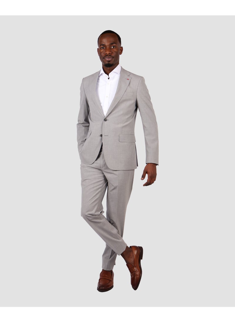 D'S DAMAT DS Damat Light Grey Classic Suit -86% Wool  - Image 3