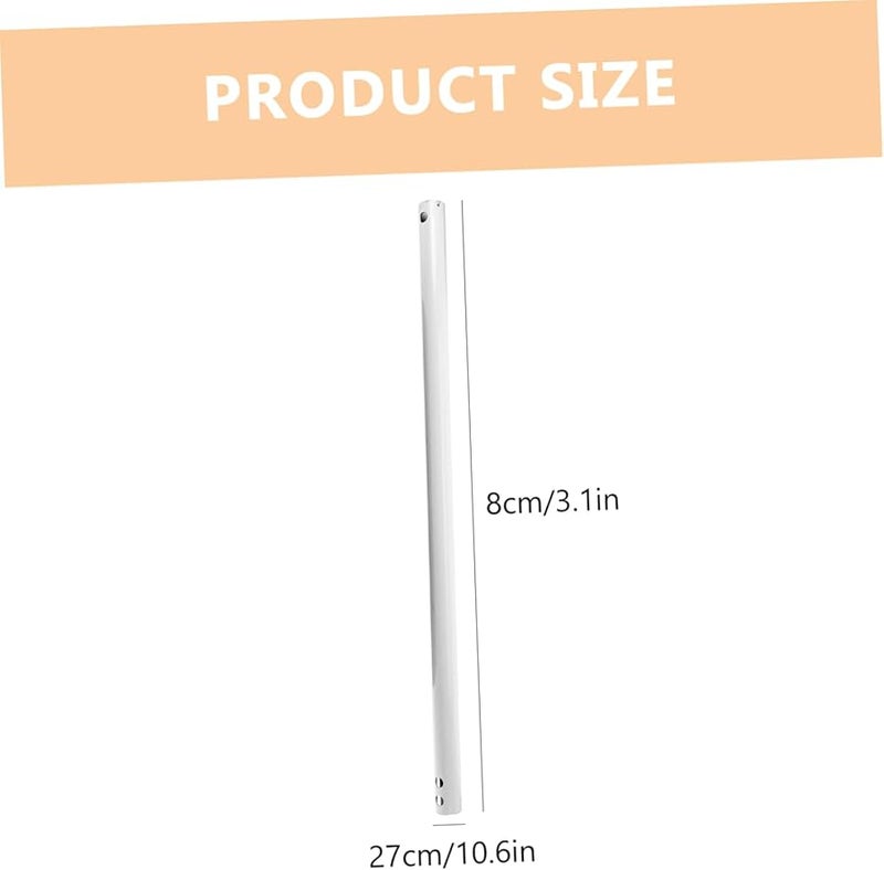 Jojofuny 5Pcs 50cm Ceiling Fan Downrod Extension Rod For High Ceiling Easy Install - Image 4
