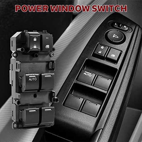 LCWRGS 35750-TB0-H01 بديل مفتاح التحكم في النوافذ الكهربائية الجانبي للسائق لسيارة هوندا أكورد 2008 2009 2010 2011 2012، استبدال# 35750-TBD-H13، 35750-TA0-A02 - Image 5