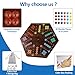 NRZSSN Large Size 20 inches Wood Wahoo Marble Board Game 2 Sided Game 46 Player for Friends and Family Party Classic Aggravation Style Strategy Racing Game with 6 Dices30 Marbles Rustic Brown - Image 4