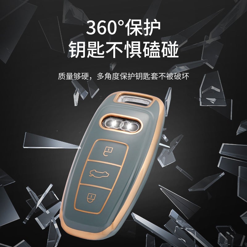 Key Case Suitable For Old Audi Q5A7A4La5 Smart Key Shell Cover For Men And Women With Buckle Tpu Material - Image 5