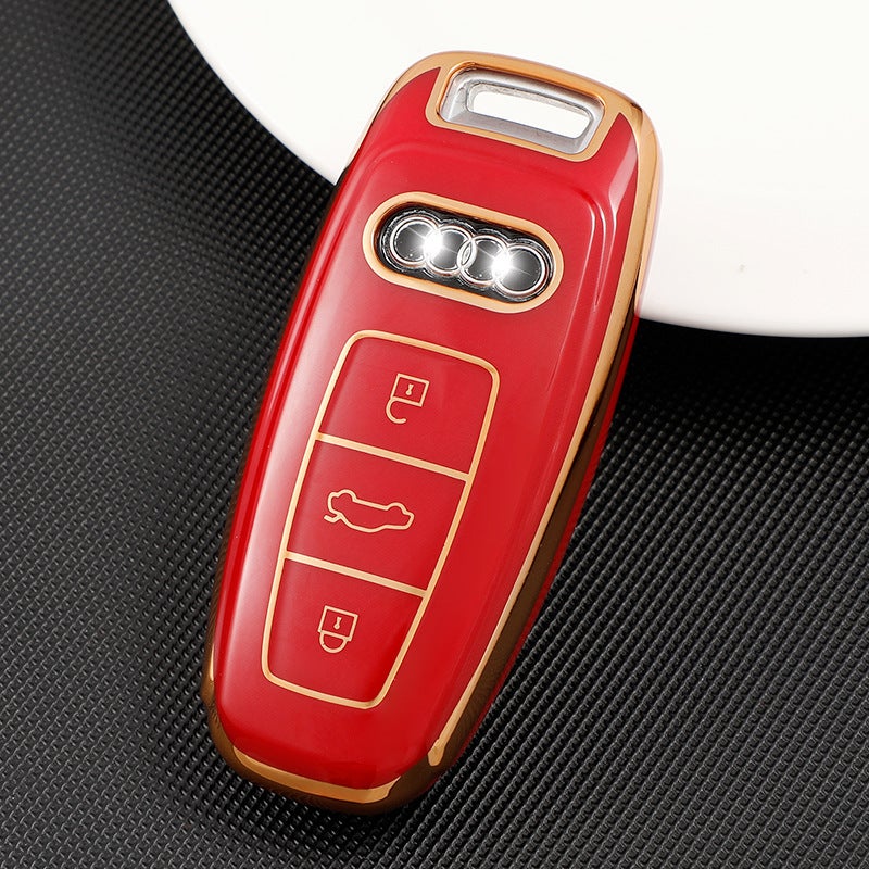 Key Case Suitable For Old Audi Q5A7A4La5 Smart Key Shell Cover For Men And Women With Buckle Tpu Material - Image 1