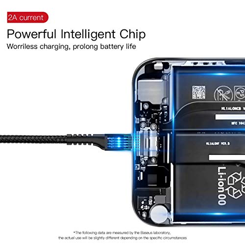 Baseus USB Type C Cable for Car, Retractable Cable(3FT) Curly USB A to USB-C Fast Charger Cord Compatible Samsung Galaxy S10 S9 S8 Plus Note 9 8, Moto Z, LG5/G6/V20, USB C Devices (Black) - Image 3