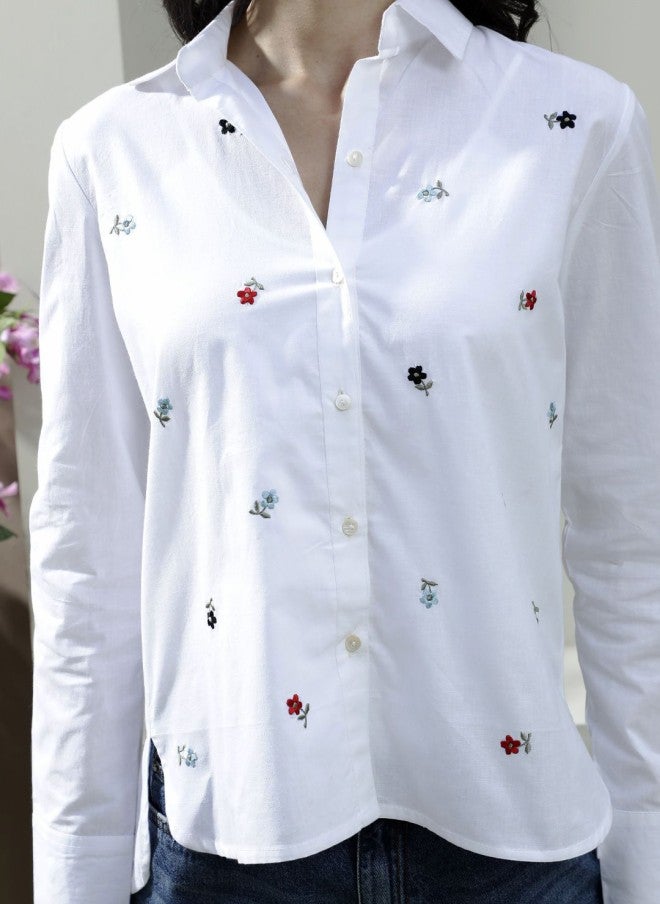 Athena قميص كاجوال مزخرف بالأزهار للنساء - Image 2