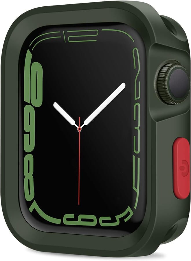Next Next store Compatible with iWatch Case 45/44 Series 8/7/6/5/4/SE, Soft Shockproof Protective Cover for Women Men (Green)