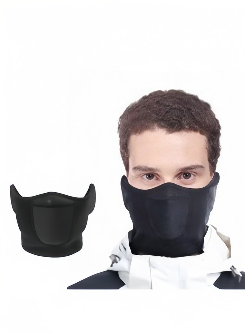 قناع نصف وجه مقاوم للرياح للرجال والنساء للدراجات وألواح التزلج والدراجات النارية والرياضات الشتوية الخارجية وجيد التهوية - Image 1