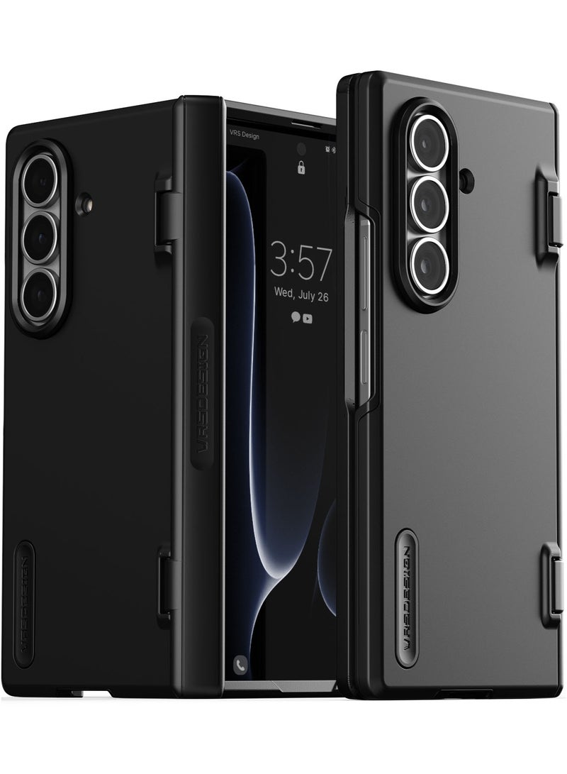 VRS Design غطاء حماية حديث من تيرا غارد لجهاز سامسونج جالكسي Z فولد 7 (2025) مع حماية المفصل - أسود - Image 1