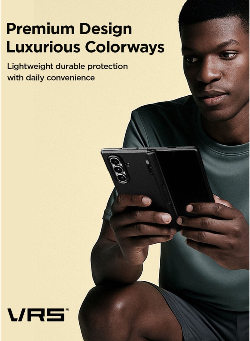 VRS Design غطاء حماية حديث من تيرا غارد لجهاز سامسونج جالكسي Z فولد 7 (2025) مع حماية المفصل - أسود - Image 4