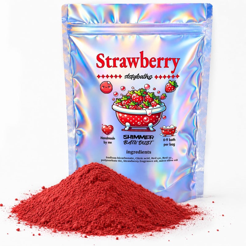Room to room portable Shimmer Bath Bomb (Red, Large) Market popular practical build - Image 1